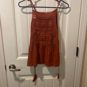 Burnt orange tank top